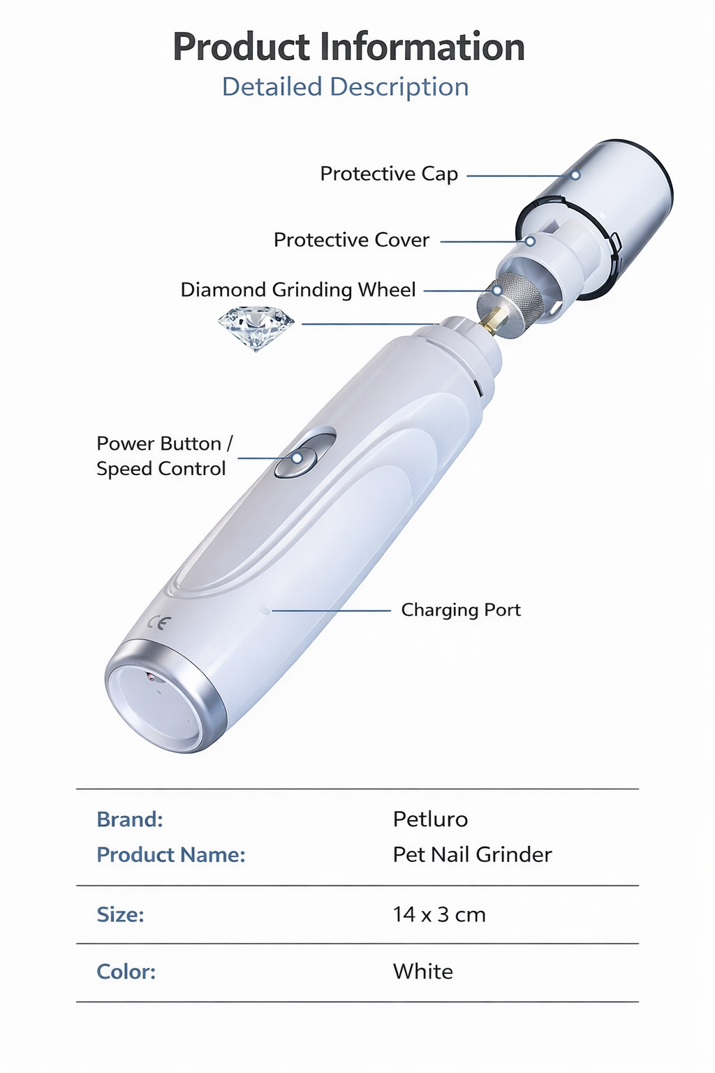 CalmTrim Nail Grinder | Petluro
