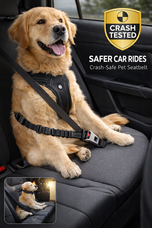 Crash-Safe Dog Car Seat Belt | Petluro