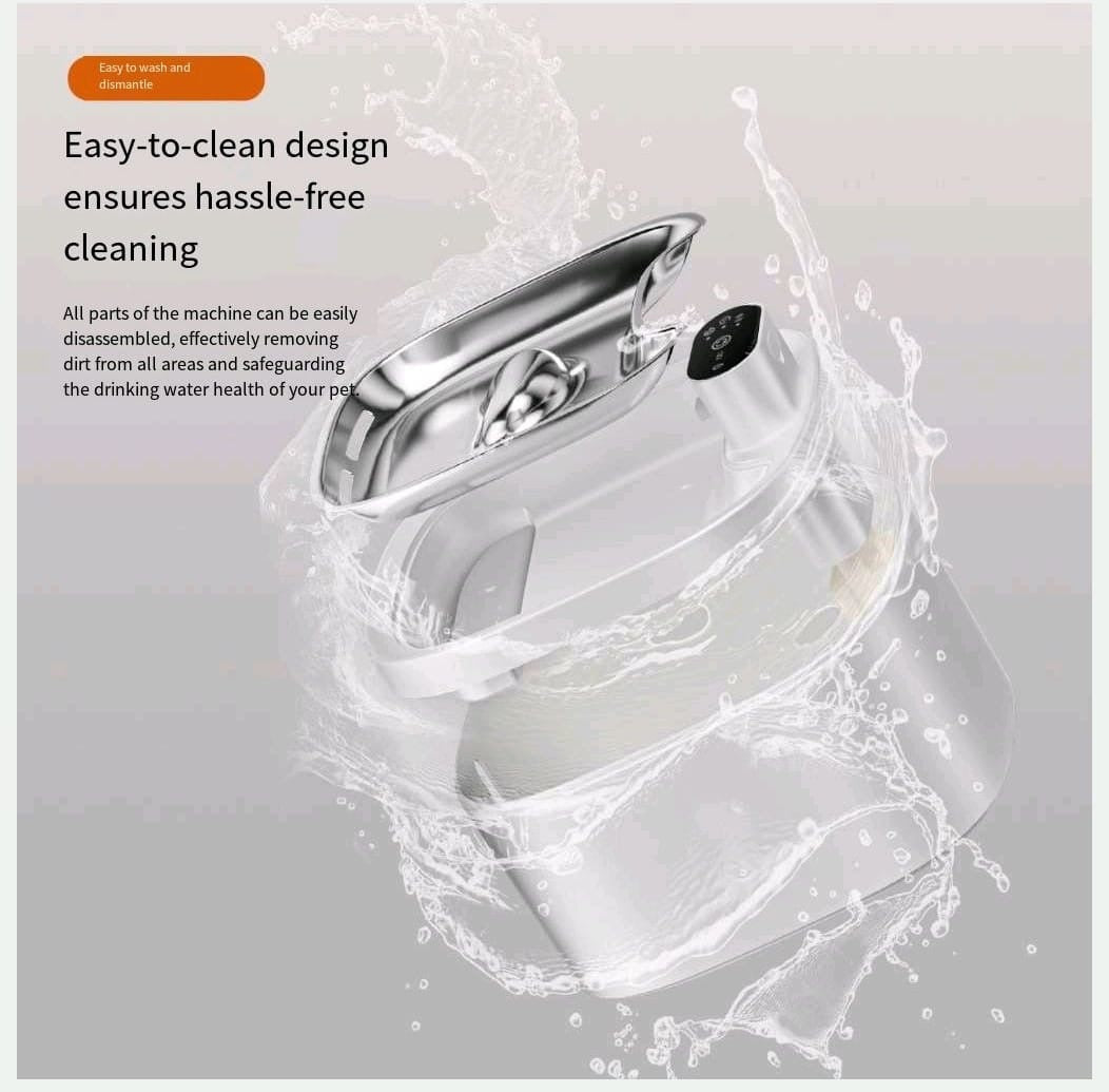 Smart Wireless Cat Water Fountain with Motion Sensor – 3.5L Stainless Steel Pet Drinking Fountain | Petluro