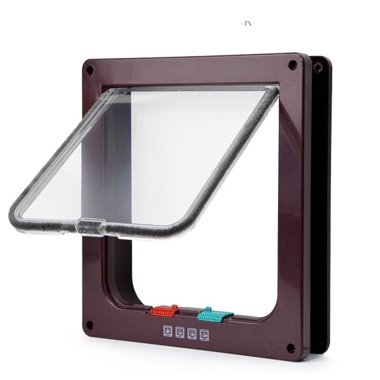 4-Way Locking Pet Door – Easy Install Cat & Small Dog Door | Petluro
