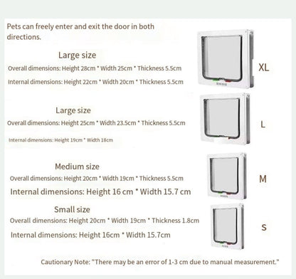 4-Way Locking Pet Door – Easy Install Cat & Small Dog Door | Petluro