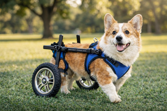 Adjustable Dog Wheelchair – Pet Mobility Cart for Disabled Dogs & Cats | Petluro